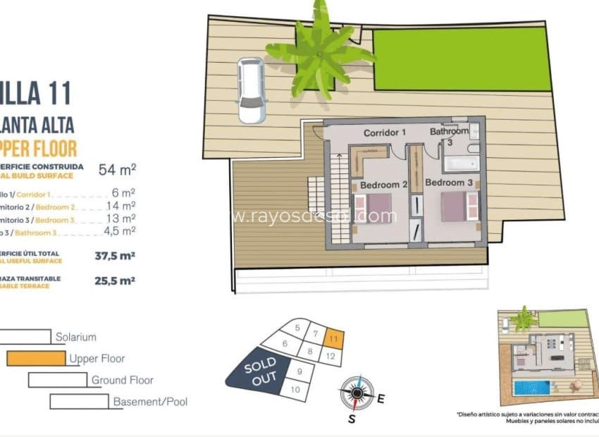 3 bedroom Villa for sale in Finestrat with pool - € 850,000 (Ref: 9343316)
