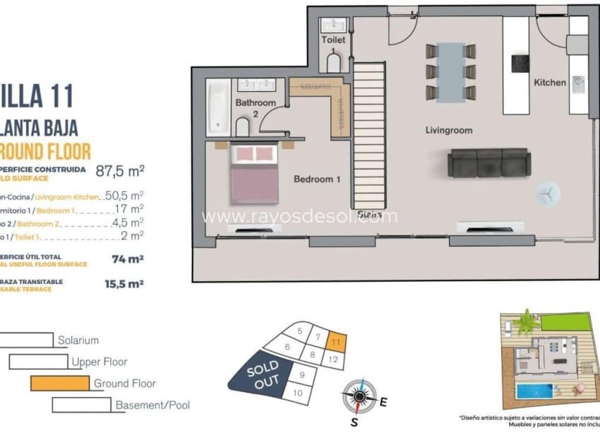 3 bedroom Villa for sale in Finestrat with pool - € 850,000 (Ref: 9343316)