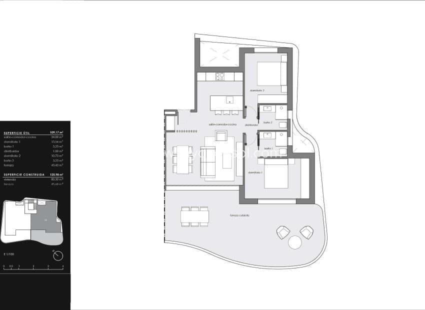 2 chambre Penthouse à vendre à El Raso avec piscine - 365 000 € (Ref: 9348728)