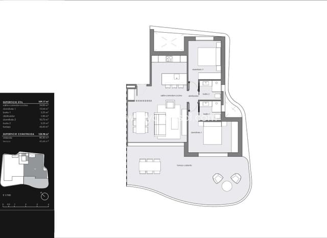 2 soverom Penthouse til salgs i El Raso, Guardamar del Segura med svømmebasseng - € 375 000 (Ref: 9348728)