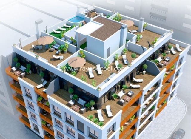 2 Zimmer Penthouse zu verkaufen in Parque de las Naciones, Torrevieja mit Pool - 349.000 € (Ref: 9380126)