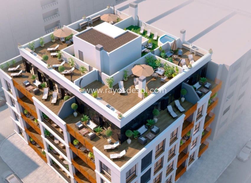 2 soverom Penthouse til salgs i Torrevieja med svømmebasseng - € 349 000 (Ref: 9380126)