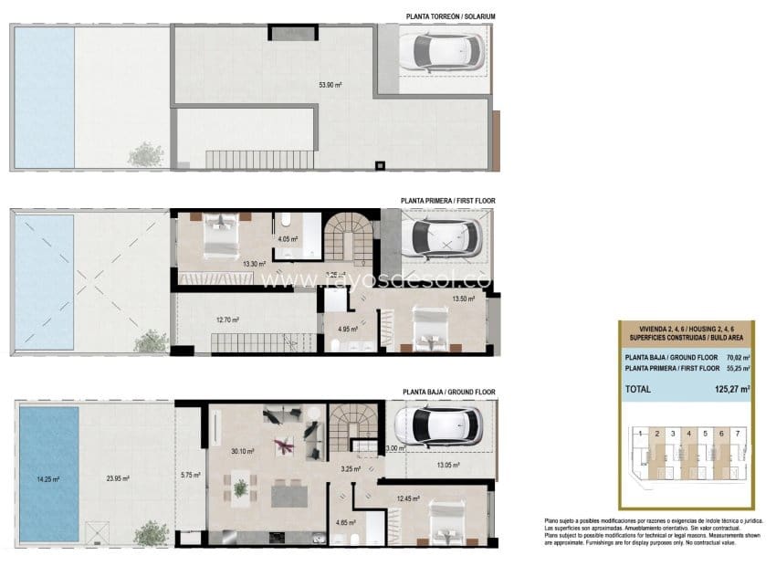Casa de 3 habitaciones en San Javier en venta con piscina - 287.900 € (Ref: 9380755)