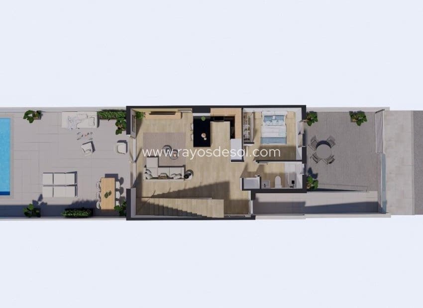 3 sovrum Hus till salu i Los Alcazares med pool - 357 000 € (Ref: 9380757)