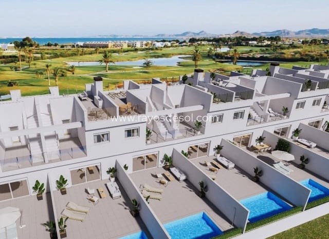 3 chambre Maison de Ville à vendre à Las Lomas de Rame - Bahía Bella, Los Alcázares avec piscine - 382 000 € (Ref: 9380757)