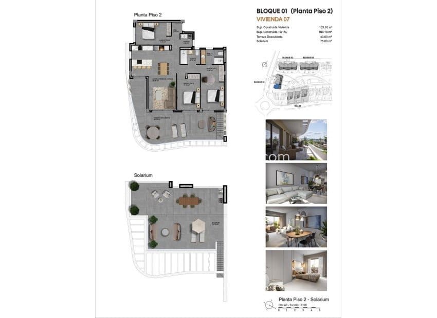 3 quarto Penthouse para venda em Finestrat com piscina - 565 000 € (Ref: 9391088)