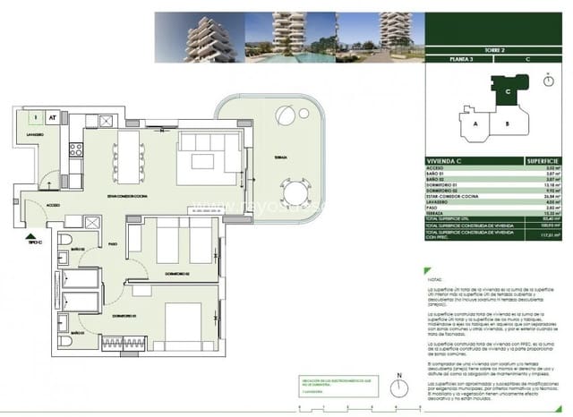 2 soveværelse Lejlighed til salg i Cometa - Carrió, Calpe / Calp med swimmingpool - € 395.000 (Ref: 9426654)