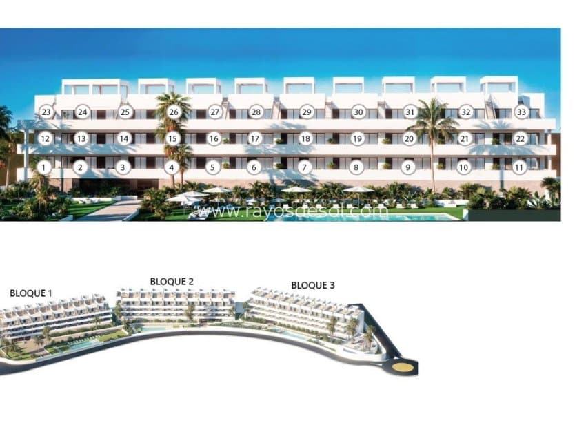 2 bedroom Apartment for sale in Finestrat with pool - € 289,900 (Ref: 9435161)