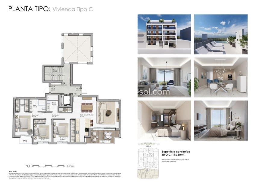 3 soverom Leilighet til salgs i Guardamar del Segura med svømmebasseng - € 350 000 (Ref: 9438125)