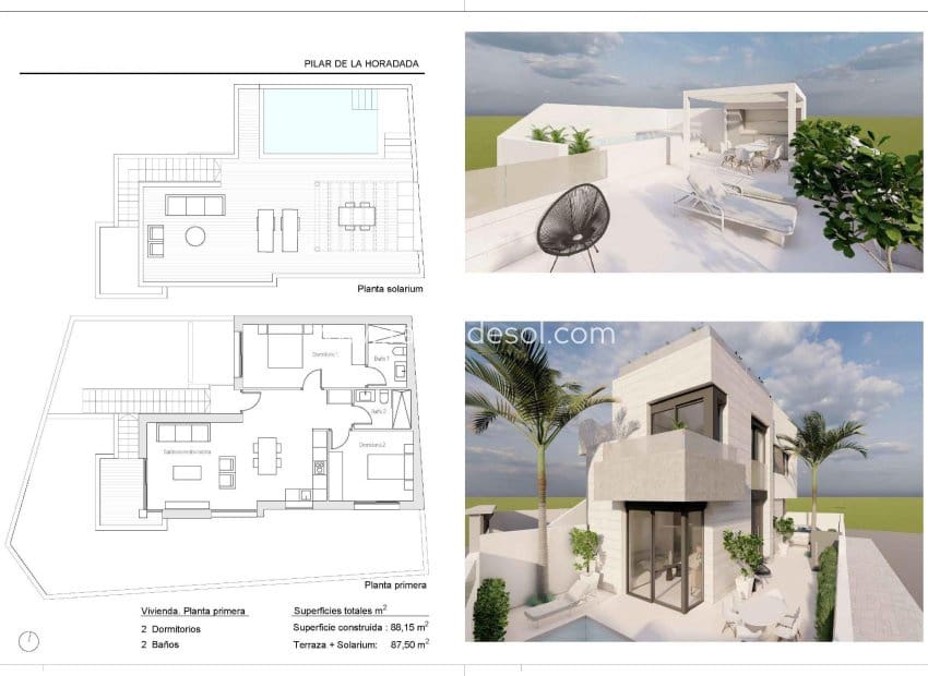 2 soveværelse Lejlighed til salg i Pilar de la Horadada med swimmingpool - € 369.000 (Ref: 9440812)