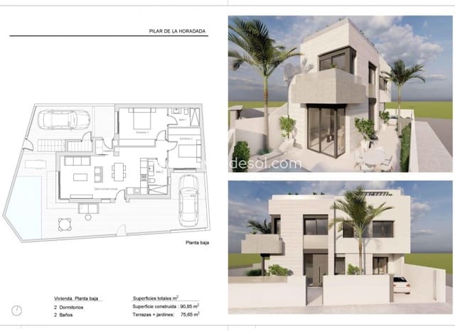 2 soveværelse Lejlighed til salg i Pilar de la Horadada ciudad, Pilar de la Horadada med swimmingpool - € 359.000 (Ref: 9440813)