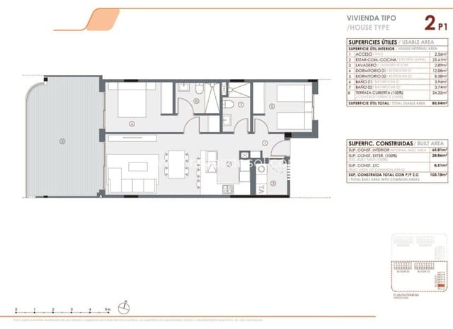 2 camera da letto Appartamento in vendita in El Chaparral - La Siesta - La Torreta, Torrevieja con piscina - 305.000 € (Rif: 9440816)