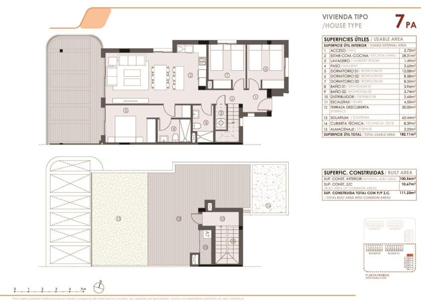 3 makuuhuone Kattohuoneisto myytävänä paikassa Torrevieja mukana uima-altaan - 395 000 € (Ref: 9440818)