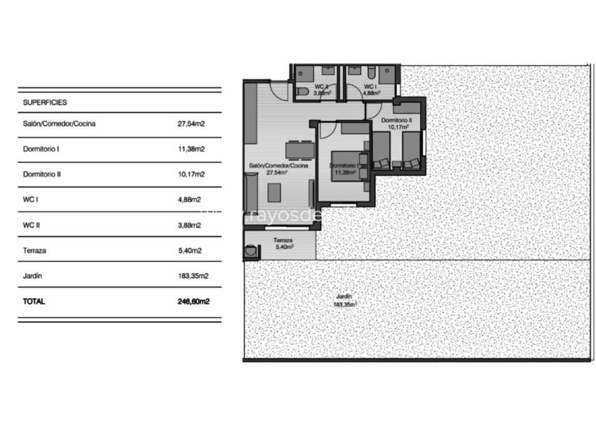 2 sovrum Lägenhet till salu i San Miguel de Salinas med pool - 220 000 € (Ref: 9464828)