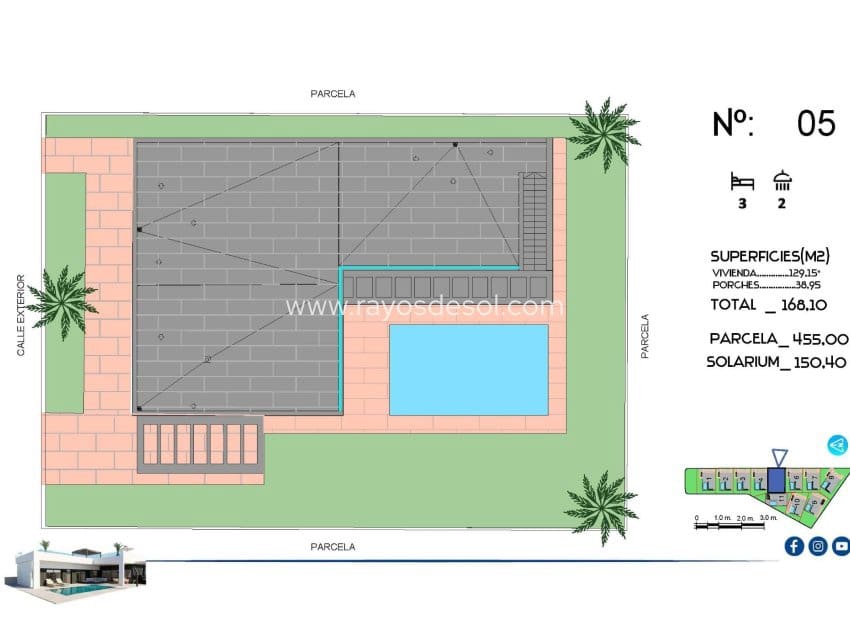 Chalet de 3 habitaciones en Algorfa en venta con piscina - 670.000 € (Ref: 9487914)