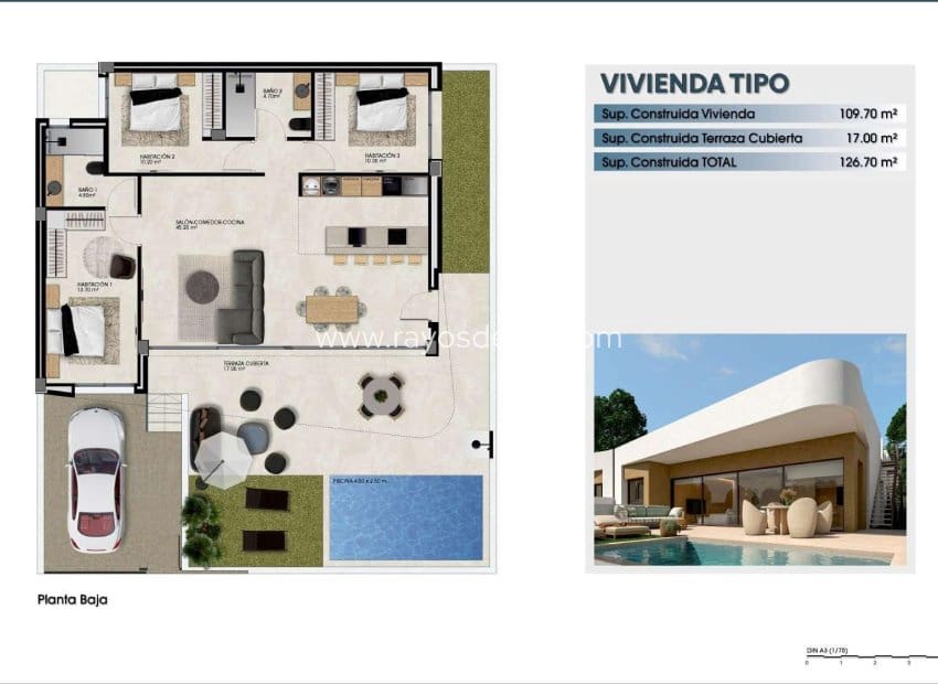 3 soveværelse Villa til salg i Dolores med swimmingpool - € 394.900 (Ref: 9487954)