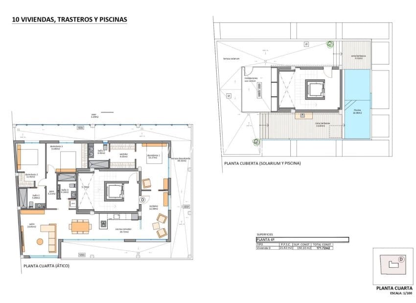 3 bedroom Penthouse for sale in Lo Pagan with pool - € 899,900 (Ref: 9496650)