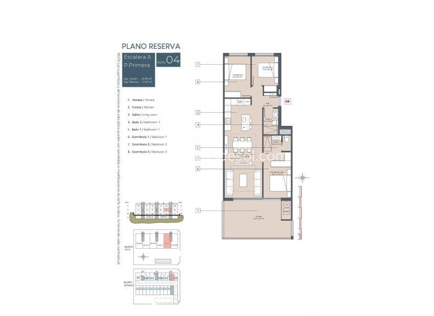 Apartamento de 3 habitaciones en Benijófar en venta con piscina - 349.900 € (Ref: 9513545)