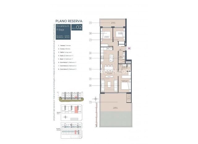 3 makuuhuone Huoneisto myytävänä paikassa Benijófar mukana uima-altaan - 399 900 € (Ref: 9513546)