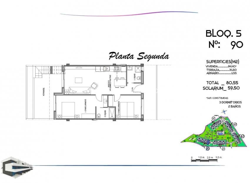 2 soverom Penthouse til salgs i El Raso med svømmebasseng - € 249 000 (Ref: 9530911)