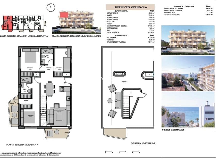 3 makuuhuone Kattohuoneisto myytävänä paikassa El Campello mukana uima-altaan - 600 000 € (Ref: 9530916)