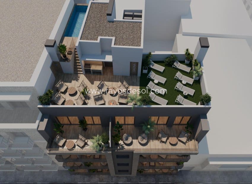 1 makuuhuone Huoneisto myytävänä paikassa Torrevieja mukana uima-altaan - 185 000 € (Ref: 9560690)