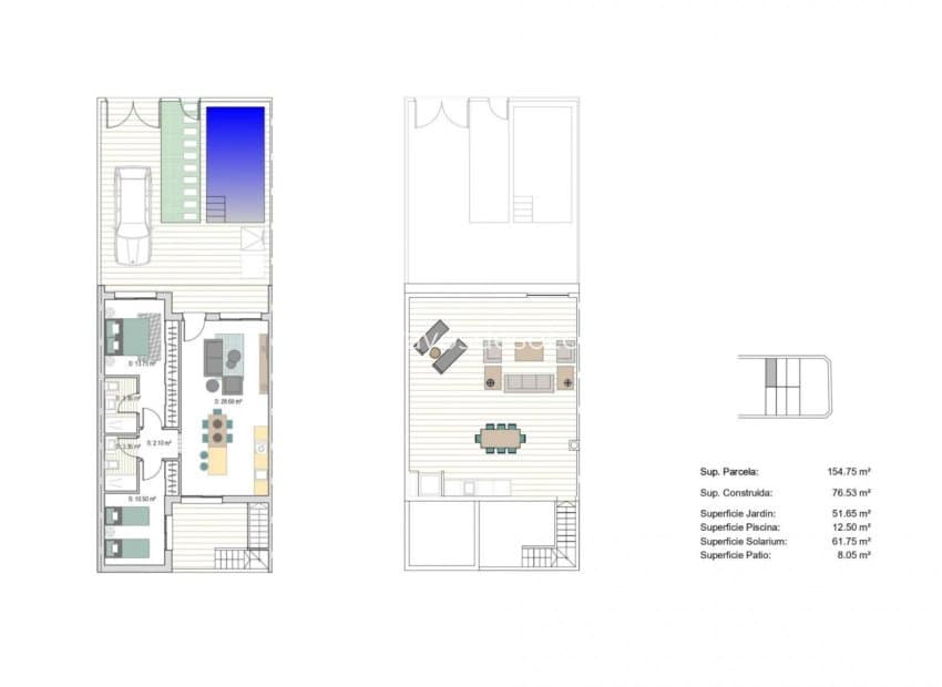 Chalet de 2 habitaciones en San Javier en venta con piscina - 285.000 € (Ref: 9586807)