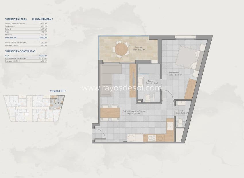 1 sypialnia Apartament na sprzedaż w Los Cuarteros z basenem - 190 000 € (Ref: 9660770)