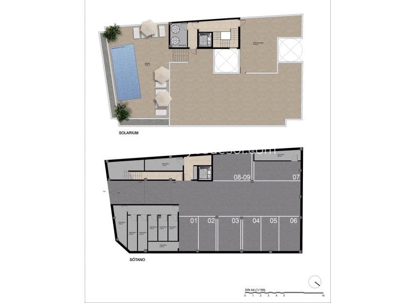 2 Zimmer Penthouse zu verkaufen in Catral mit Pool - 213.000 € (Ref: 9671158)