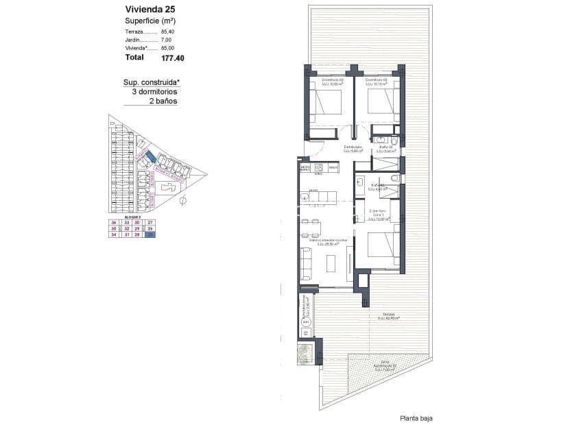 3 sovrum Lägenhet till salu i Los Alcazares med pool - 369 000 € (Ref: 9697882)