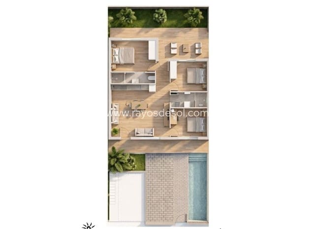 3 bedroom Apartment for sale in Pilar de la Horadada ciudad, Pilar de la Horadada with pool - € 369,900 (Ref: 9708208)