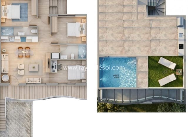 Apartamento de 3 habitaciones en Pilar de la Horadada ciudad, Pilar de la Horadada en venta con piscina - 389.900 € (Ref: 9708210)