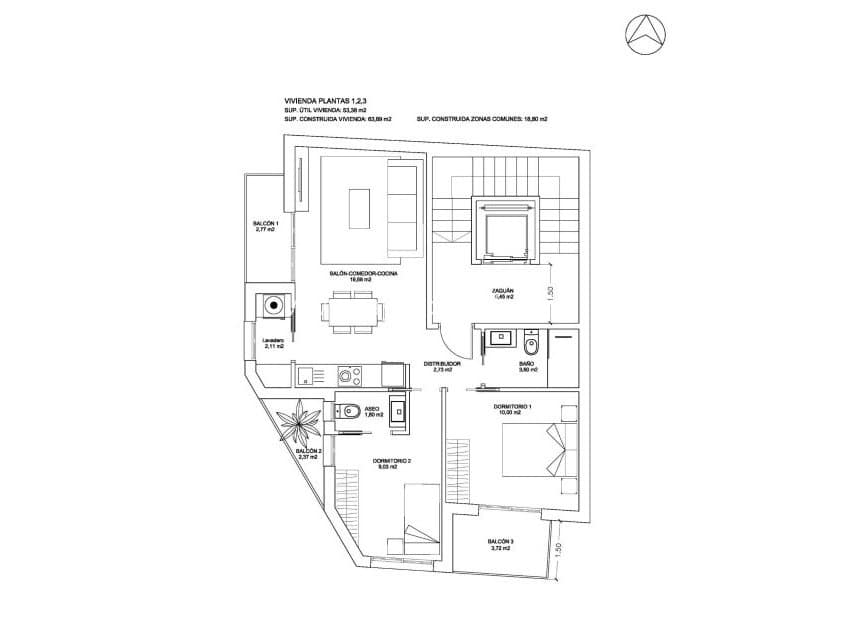 2 soverom Leilighet til salgs i Bigastro - € 176 000 (Ref: 9755868)