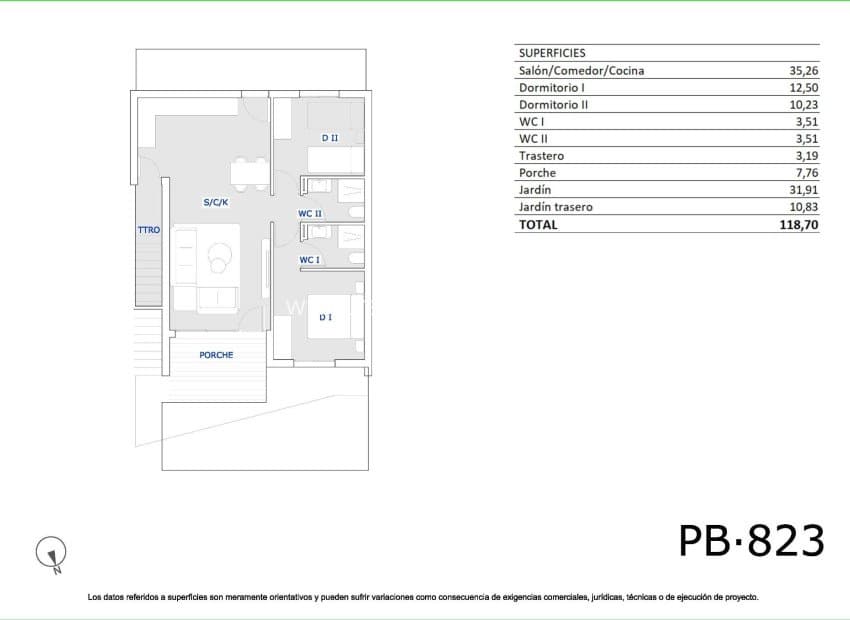 2 soverom Leilighet til salgs i San Miguel de Salinas med svømmebasseng - € 219 900 (Ref: 9770319)