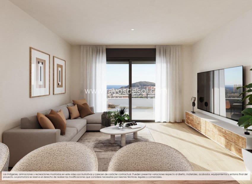 2 chambre Appartement à vendre à Finestrat avec piscine - 400 000 € (Ref: 9812473)