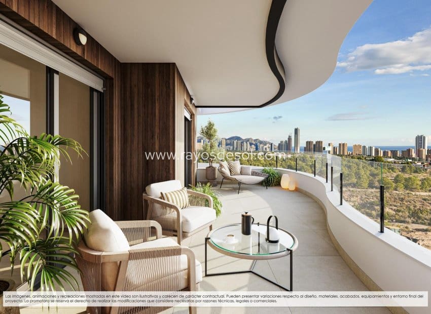 2 bedroom Apartment for sale in Finestrat with pool - € 388,000 (Ref: 9812475)