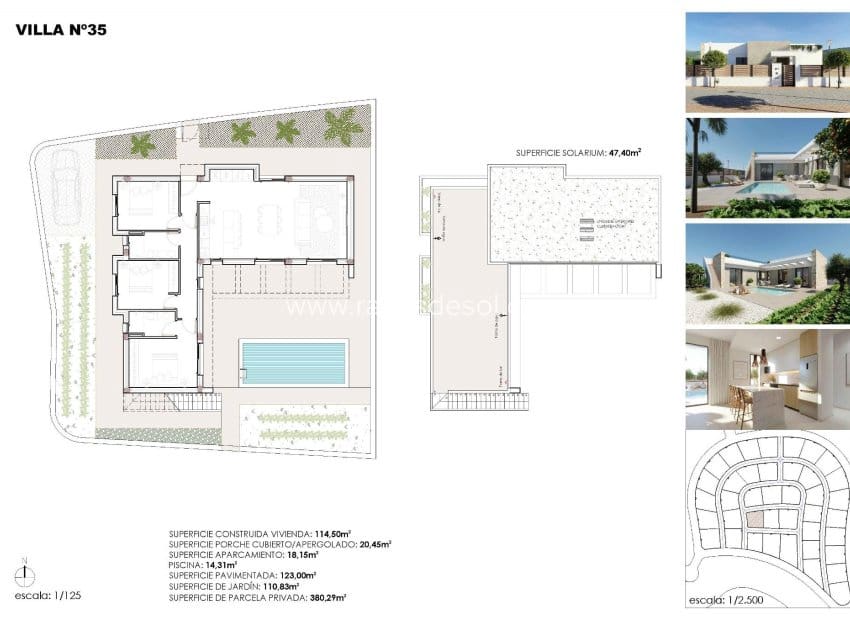 Chalet de 3 habitaciones en Hacienda del Alamo en venta con piscina - 369.900 € (Ref: 9812478)