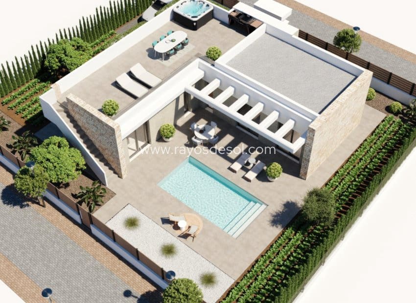 Chalet de 3 habitaciones en Hacienda del Alamo en venta con piscina - 369.900 € (Ref: 9812478)