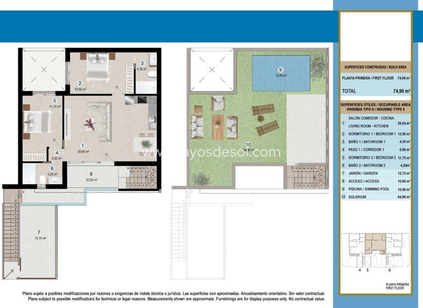 2 sypialnia Apartament na sprzedaż w Lo Pagan - 279 000 € (Ref: 9826814)
