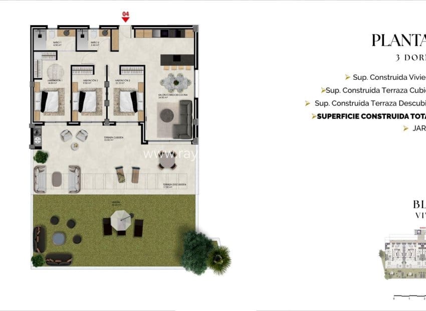 3 camera da letto Appartamento in vendita in Finestrat con piscina - 583.000 € (Rif: 9901347)