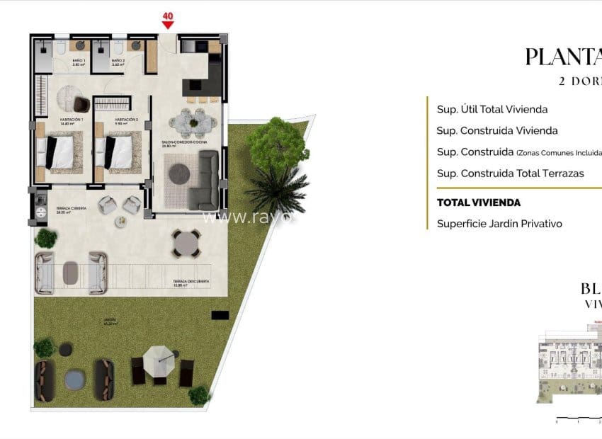 2 quarto Apartamento para venda em Finestrat com piscina - 395 000 € (Ref: 9901348)