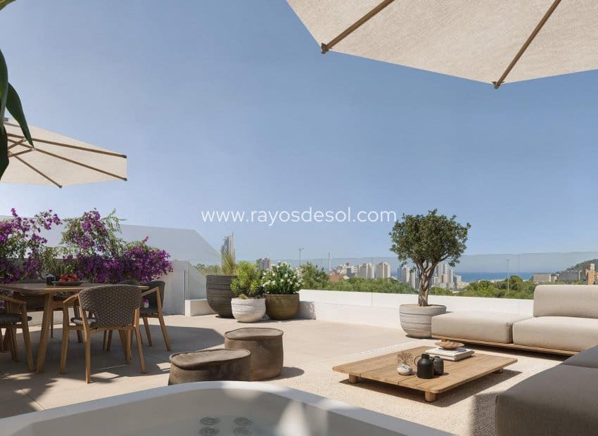 2 bedroom Apartment for sale in Finestrat with pool - € 395,000 (Ref: 9901348)