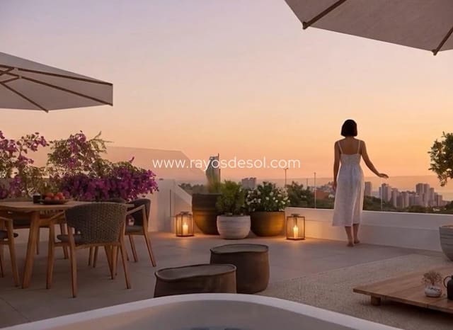 2 Zimmer Penthouse zu verkaufen in Balcón de Finestrat - Terra Marina, Finestrat mit Pool - 470.000 € (Ref: 9901351)