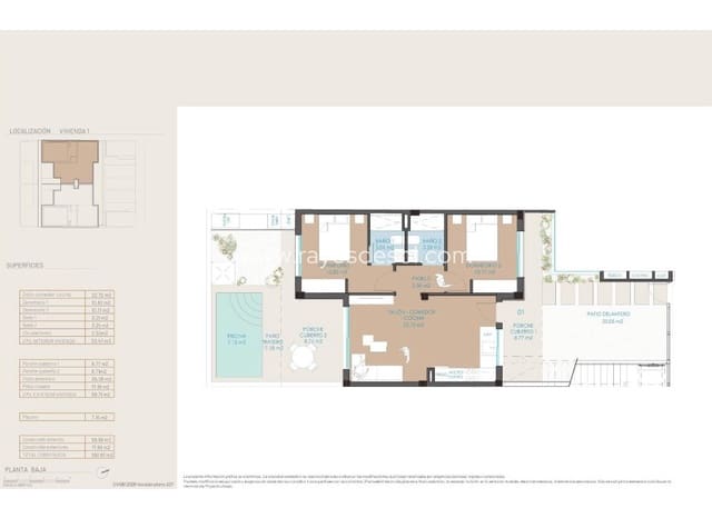 2 sovrum Lägenhet till salu i San Pedro del Pinatar ciudad, San Pedro del Pinatar med pool - 299 900 € (Ref: 9928242)