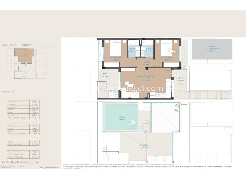 2 sovrum Lägenhet till salu i San Pedro del Pinatar med pool - 309 900 € (Ref: 9928243)