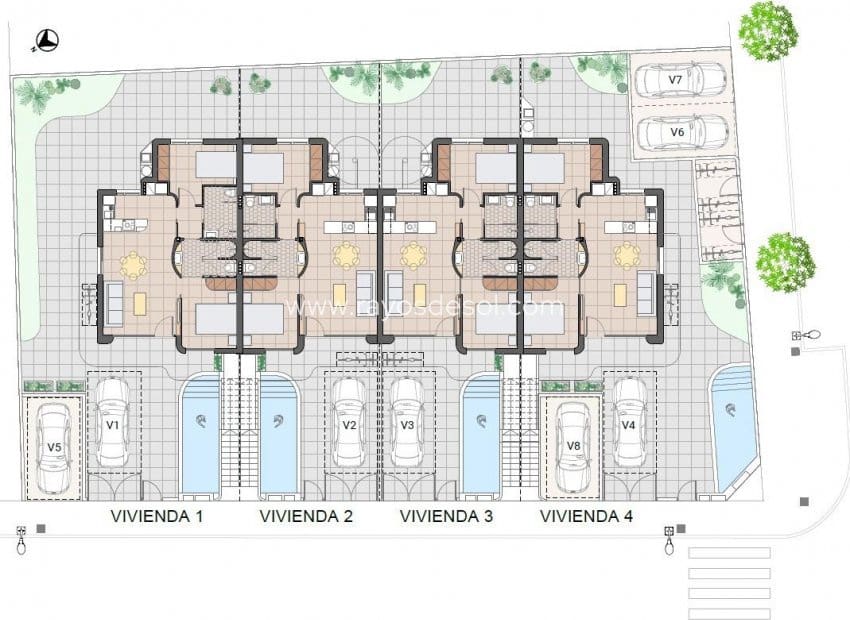 2 soveværelse Lejlighed til salg i Pilar de la Horadada med swimmingpool - € 274.900 (Ref: 9929804)