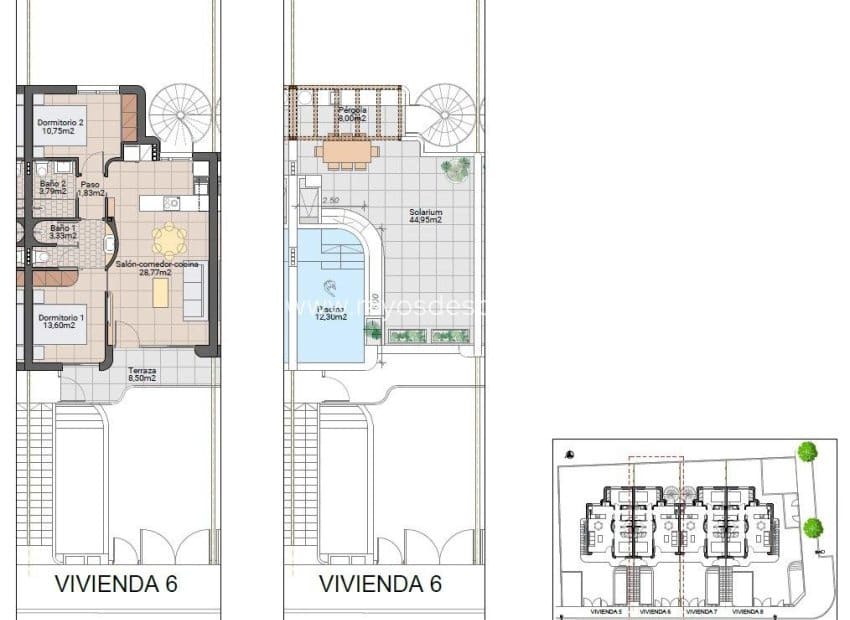 2 bedroom Apartment for sale in Pilar de la Horadada with pool - € 299,900 (Ref: 9929805)