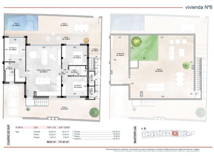 3 makuuhuone Huvila myytävänä paikassa Sucina mukana uima-altaan - 329 900 € (Ref: 9948418)