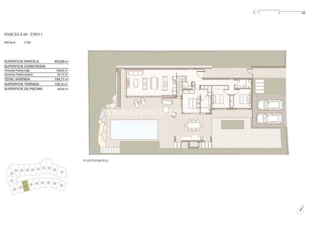 3 sovrum Villa till salu i Las Colinas Golf, Orihuela med pool - 1 090 000 € (Ref: 9956273)