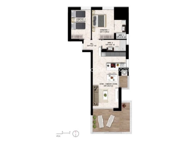 2 soverom Leilighet til salgs i La Florida, Orihuela - € 295 000 (Ref: 9960097)